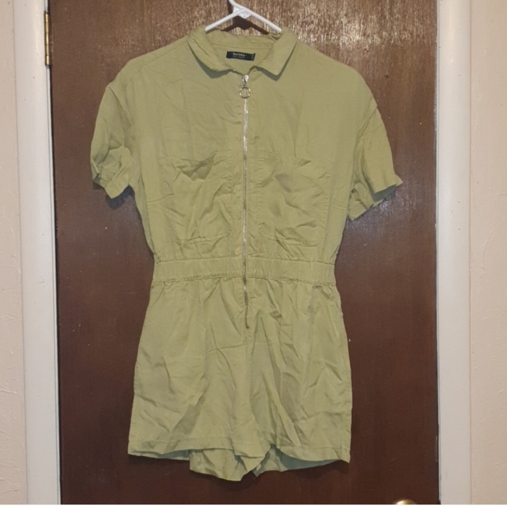 Womens Olive Green Romper